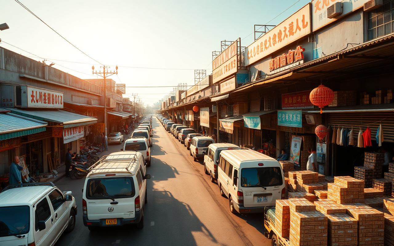 Yiwu wholesale market street, China